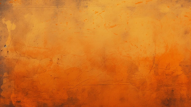 Vecteur et de l'encre jaune sur un fond orange coloré