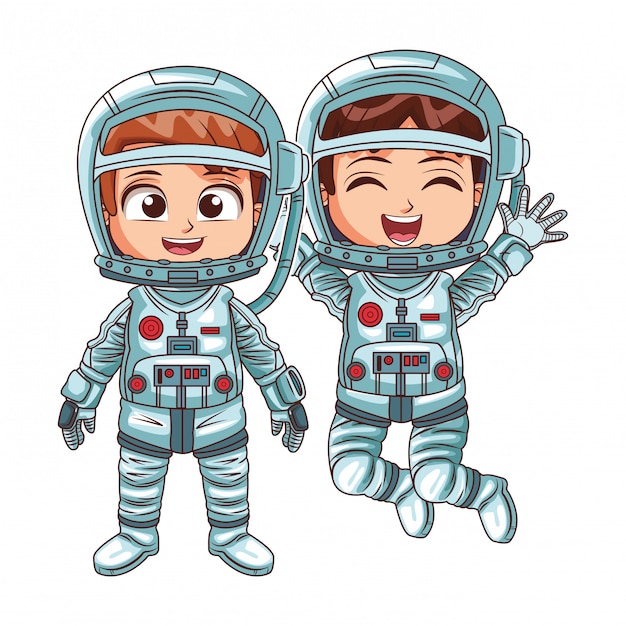 Enfants Astronautes Heureux