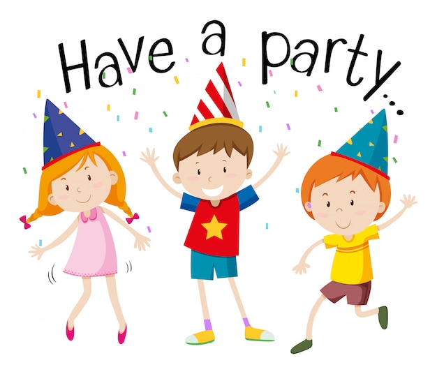 Des enfants heureux à la fête