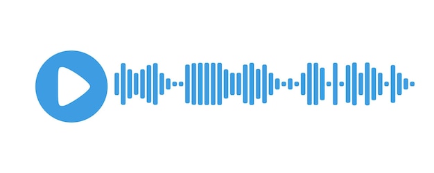 Enregistrement De L'élément D'interface Utilisateur Du Modèle De Message Audio De L'enregistrement Audio Pour Les Smartphones Illustration Vectorielle