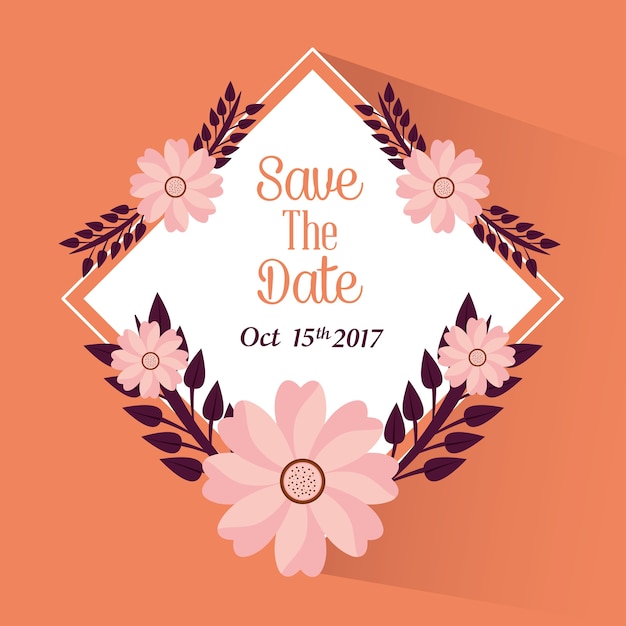 enregistrer la date les fleurs quitte la fête