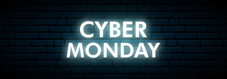 Vecteur enseigne au cyber lundi.