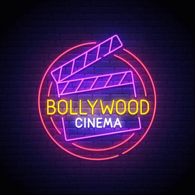 Enseigne Au Néon De Bollywood