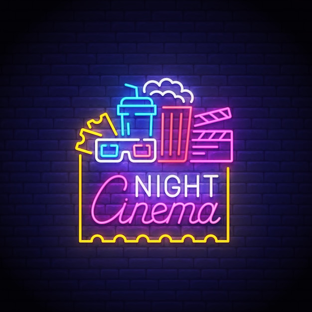 Enseigne Au Néon Cinéma