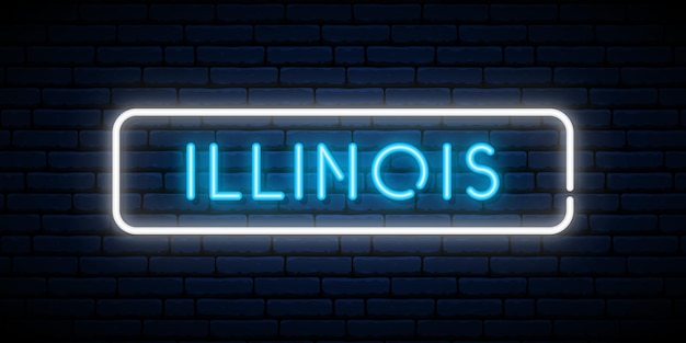 Enseigne Au Néon De L'illinois