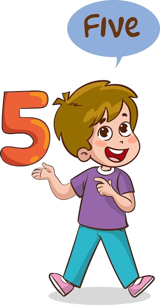 enseigner les nombres aux enfants cinq