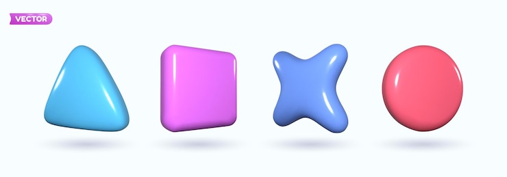 Vecteur ensemble 3d de symboles de jeux informatiques représentant la technologie numérique et les jeux informatiques