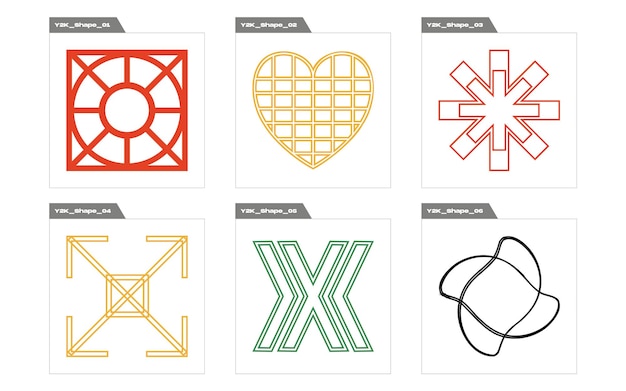 Ensemble d'actifs graphiques vectoriels Actifs graphiques extraordinaires Icônes minimalistes plates