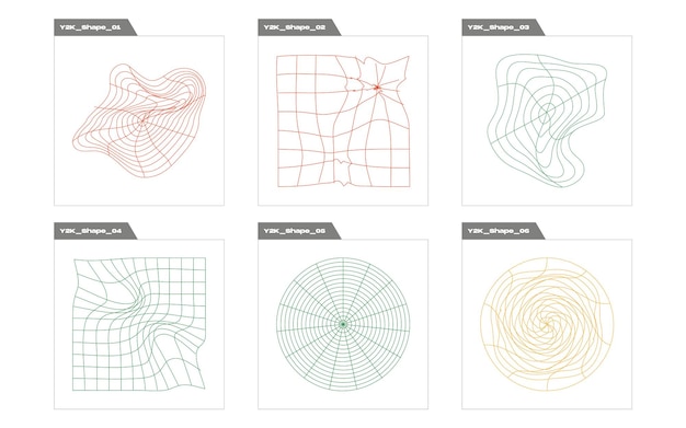 Ensemble d'actifs graphiques vectoriels Brutalisme formes d'étoiles et de fleurs Formes abstraites modernes
