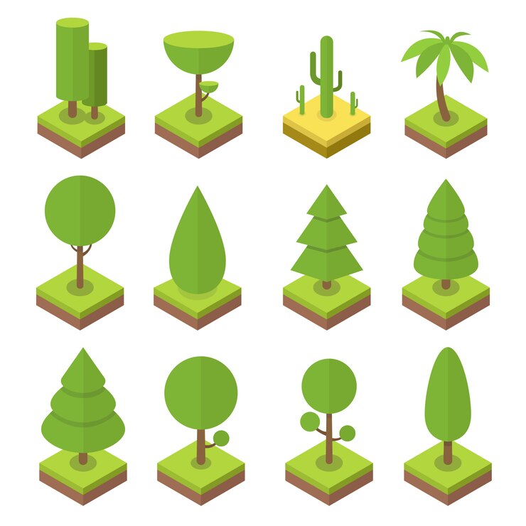 Ensemble d'arbre isométrique