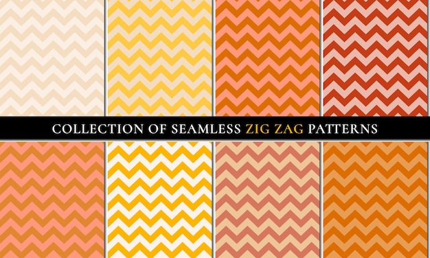 Ensemble d'automne de motif chevron en zigzag sans soudure