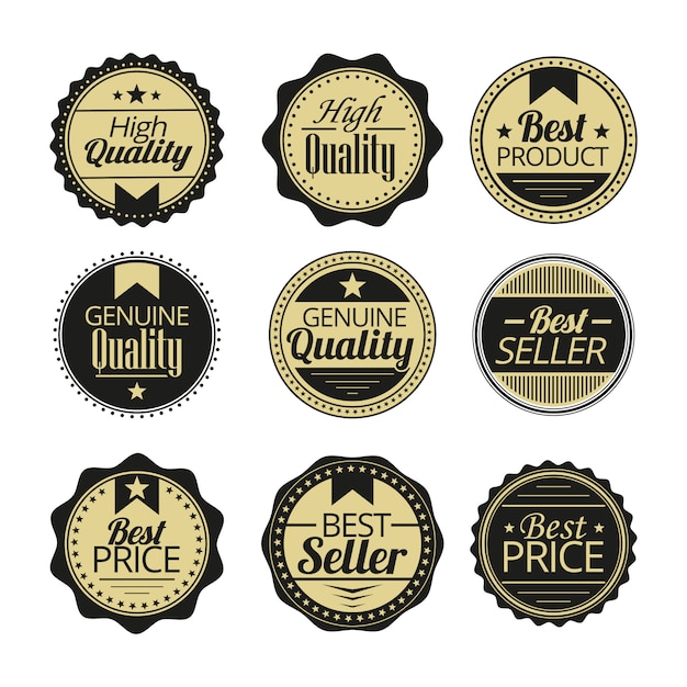 Ensemble De Badges De Haute Qualité