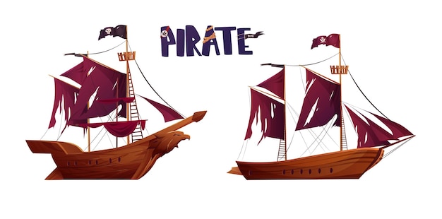 Ensemble De Bateau Pirate