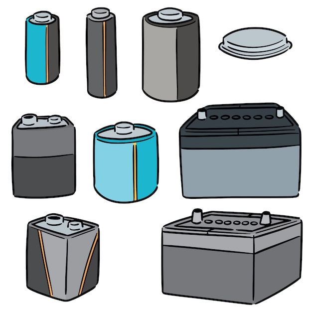 Vecteur ensemble de batterie