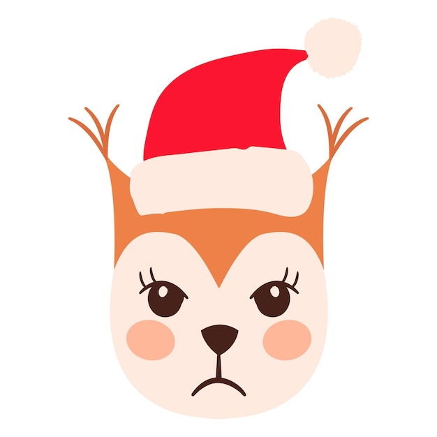 Ensemble Bonnet De Noel Têtes Emoji écureuil