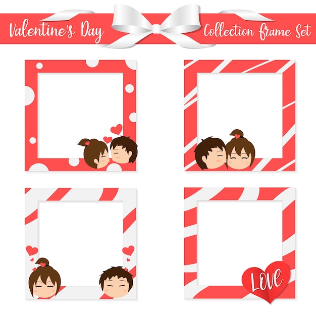 Ensemble De Cadres De Collection Saint-valentin