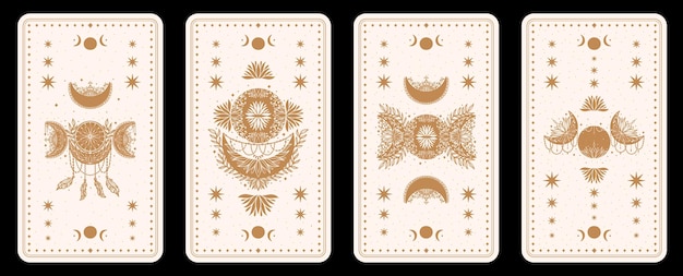 Ensemble De Cartes De Bureau Tarot Mystique