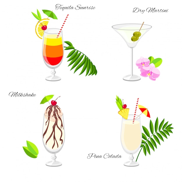 Ensemble de cocktails Beach Party