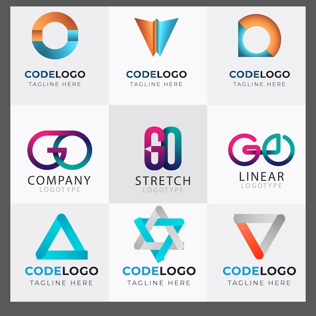 Ensemble de codes Boost Logo conçoit le vecteur de concept Rocket Code modèle de logo vecteur d'icône