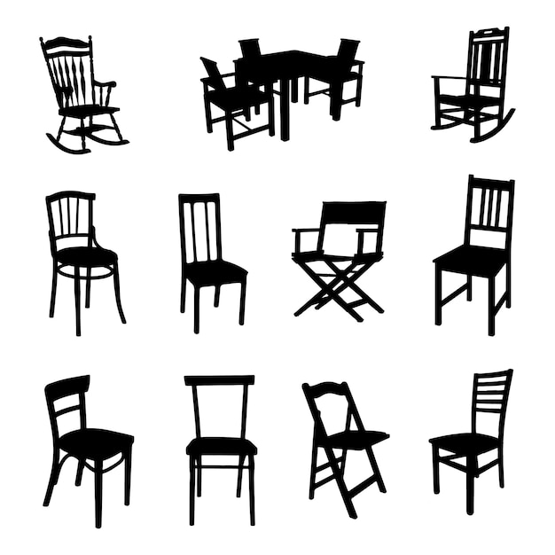 L'ensemble De La Collection Chair Silhouette