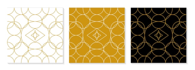 Ensemble de collection de motifs élégants design plat
