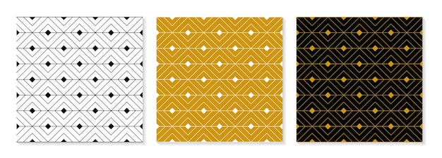 Ensemble de collection de motifs élégants design plat