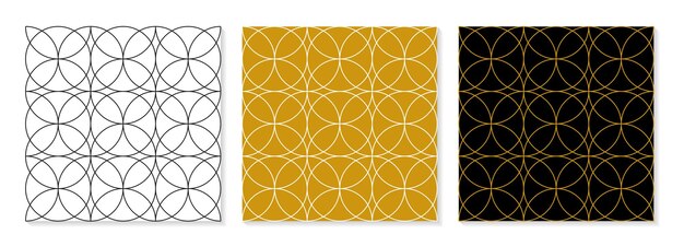 Ensemble de collection de motifs élégants design plat