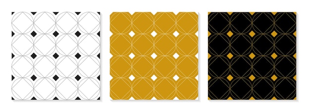 Ensemble de collection de motifs élégants design plat