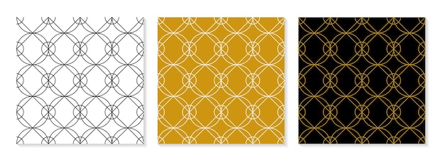 Ensemble de collection de motifs élégants design plat