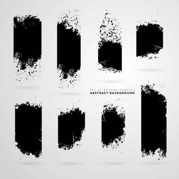 Ensemble de collections de bannières abstraites