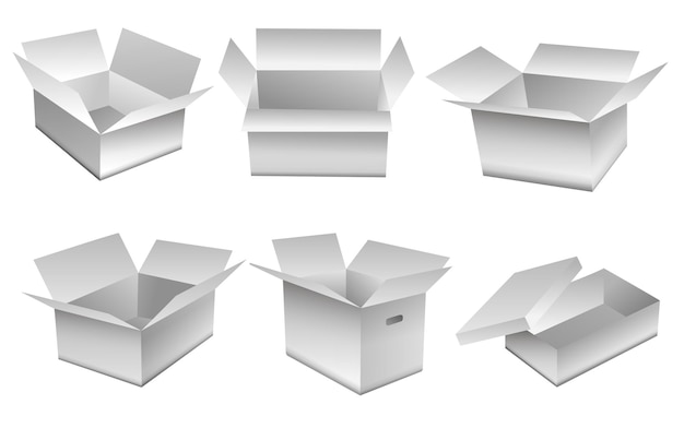 L'ensemble comprend diverses vues de la boîte mettant en évidence différents angles pour une perspective complète