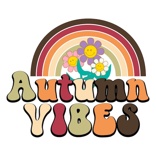 Ensemble de conception SVG d'automne