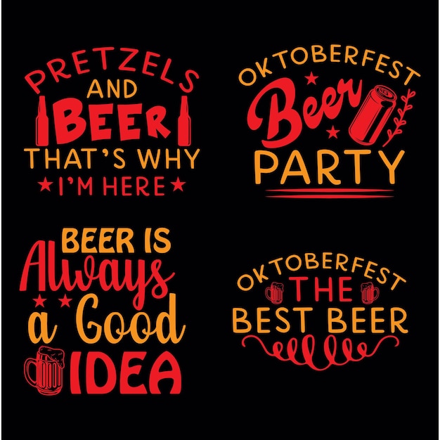 Un Ensemble De Conception Svg Oktoberfest