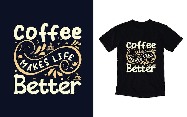 Ensemble De Conception De T-shirt Café Ensemble De Conceptions De Café T-shirt Café Citations Conception De T-shirt Café