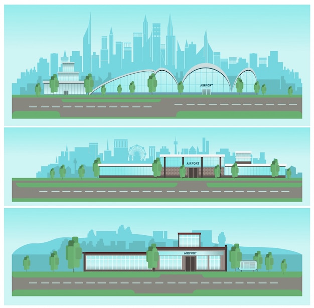 Ensemble De Constructions D'aéroports