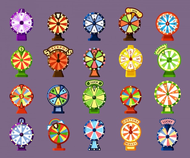 Ensemble De Couleurs Plates Lucky Wheels