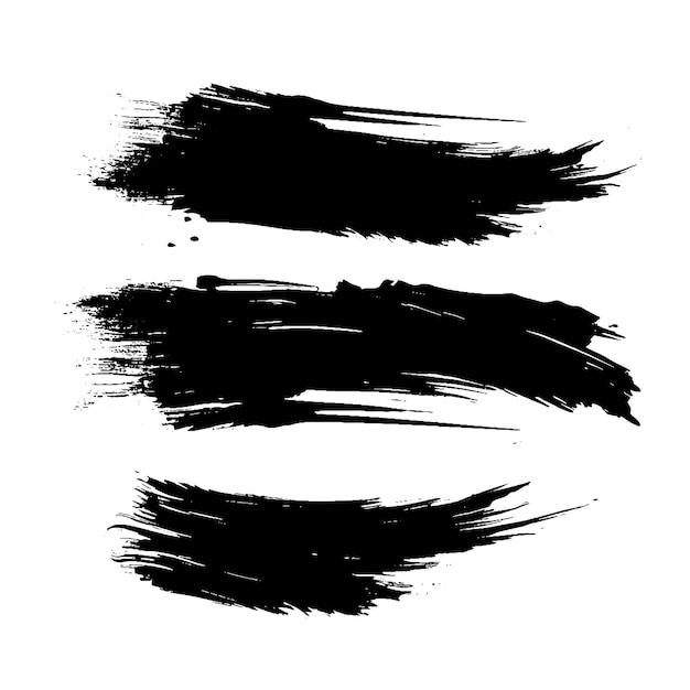 Ensemble de coups de pinceau vectoriels