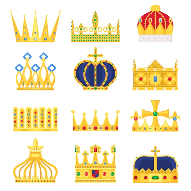 Ensemble Couronne D'or Du Roi