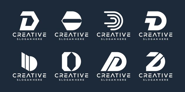 Ensemble de création de logo lettre d