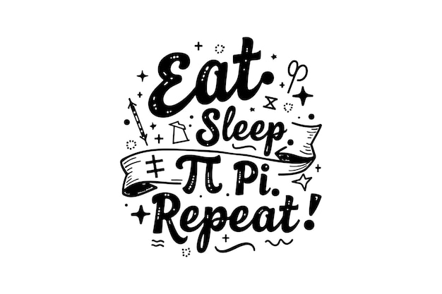 Ensemble de design de T-shirt du jour du Pi