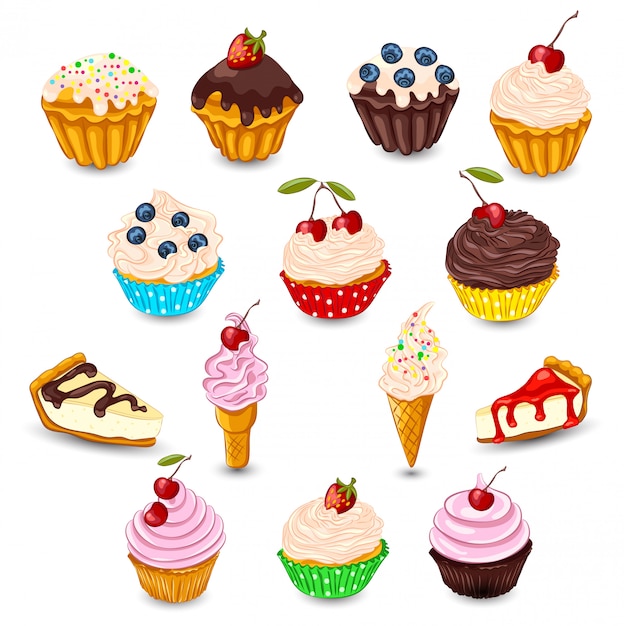 Ensemble de desserts