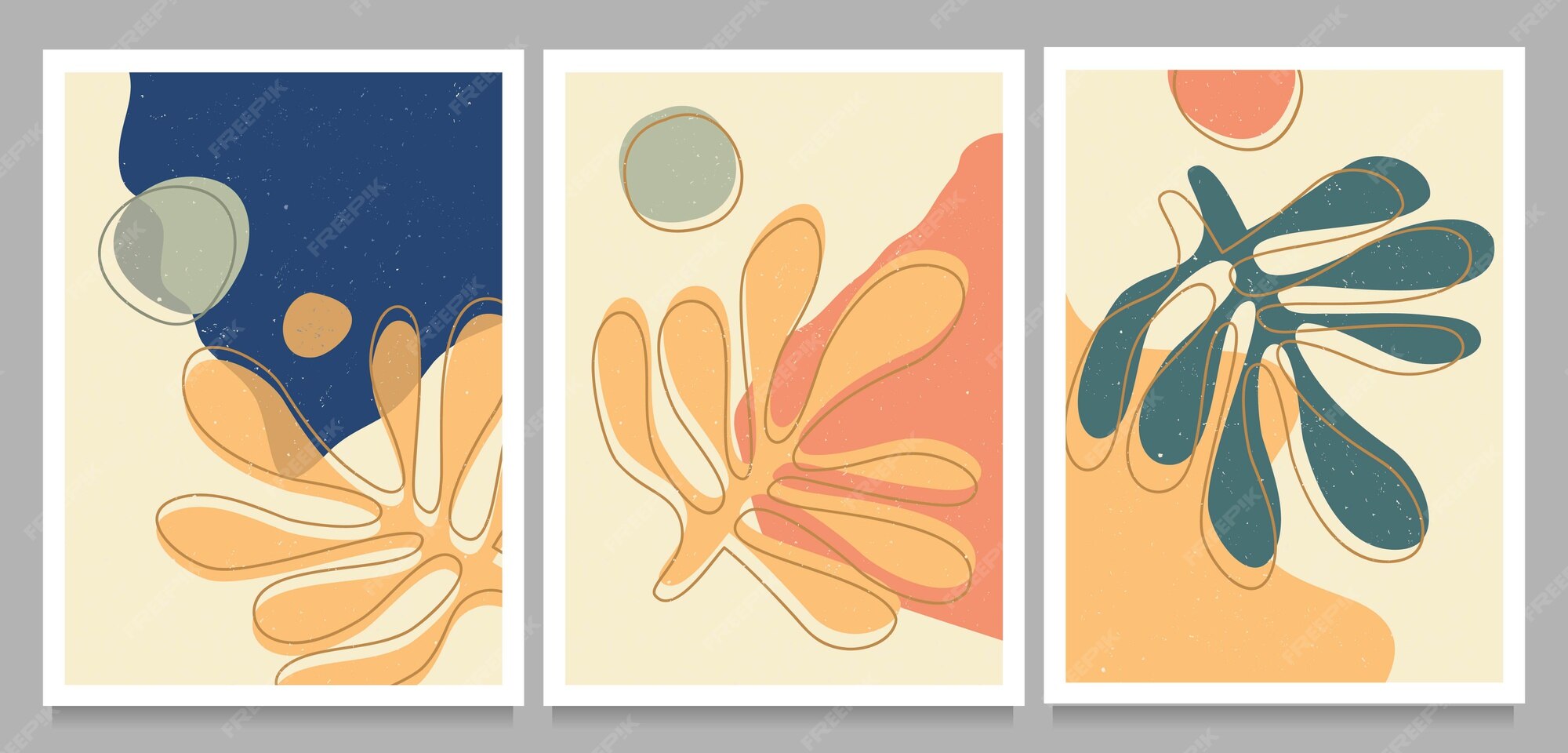 Ensemble Dessine A La Main D Affiches Decoupees Matisse Avec Des Formes Organiques Abstraites Texturees Vecteur Premium Ensemble Dessine A La Main D Affiches Decoupees Matisse Avec Des Formes Organiques Abstraites Texturees Vecteur Premium