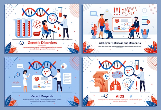 Ensemble De Diapositives Médicales Pour Les Diapositives De Recherche Sur Les Maladies