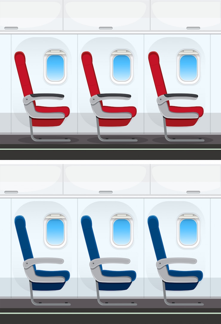 Vecteur ensemble de disposition de siège d&#39;avion