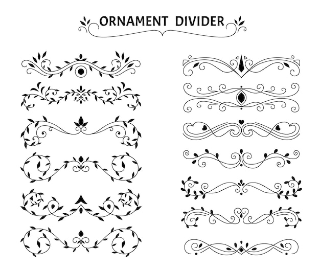 Vecteur ensemble de diviseurs plats