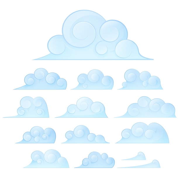 Ensemble D'éléments Cloud.