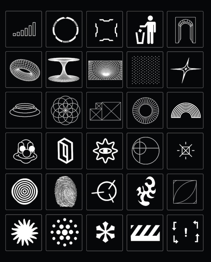 Vecteur ensemble d'éléments de conception graphique