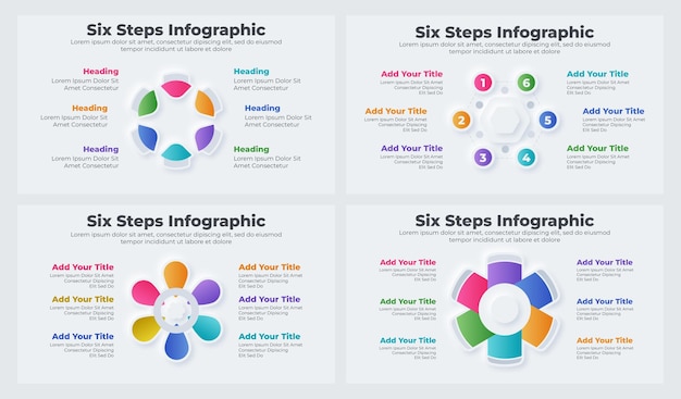 Ensemble D'éléments De Conception Infographique D'entreprise Et D'étapes D'organigramme