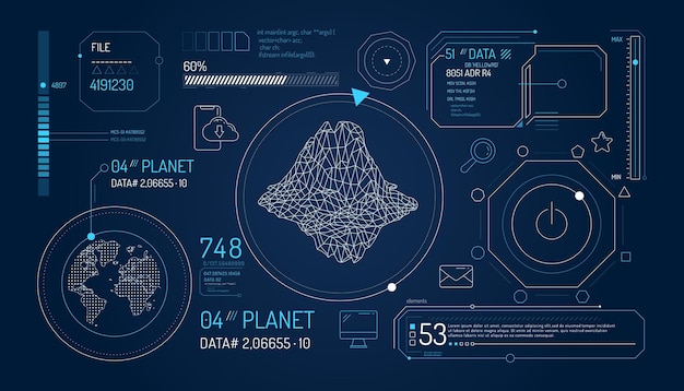 Ensemble D'éléments Infographiques Sur L'étude De La Planète Terre