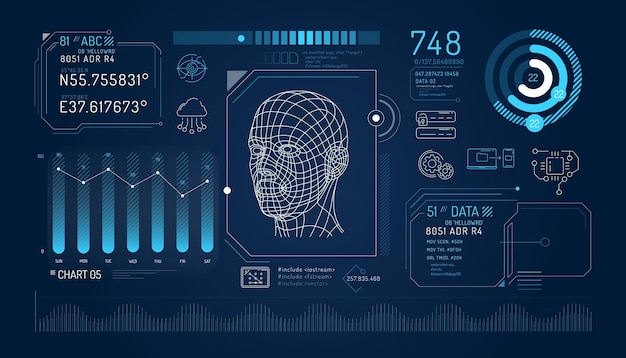 Ensemble D'éléments Infographiques Sur La Protection Des Données